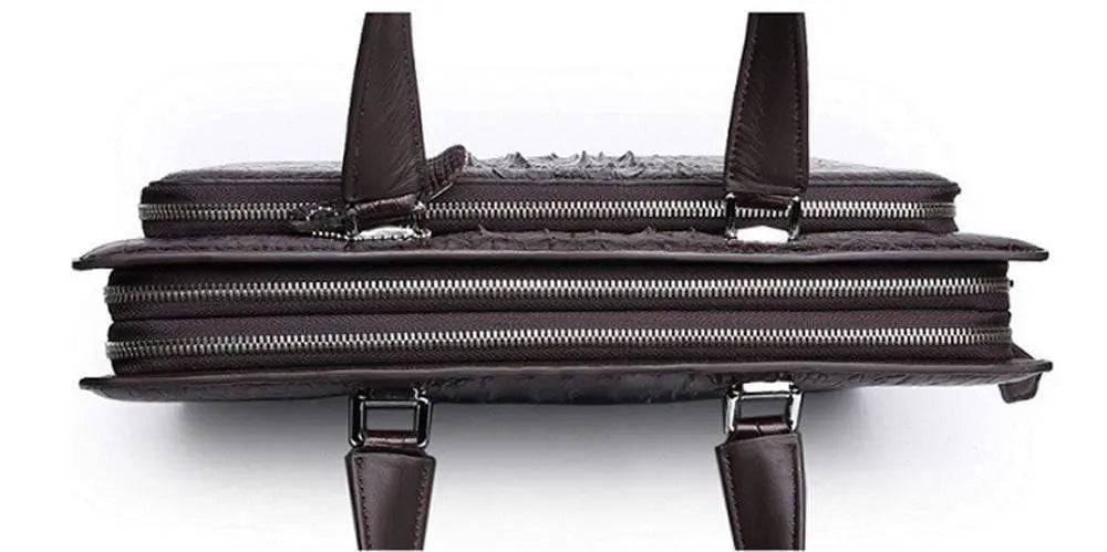 Genuine Crocodile Leather Business Laptop Briefcase