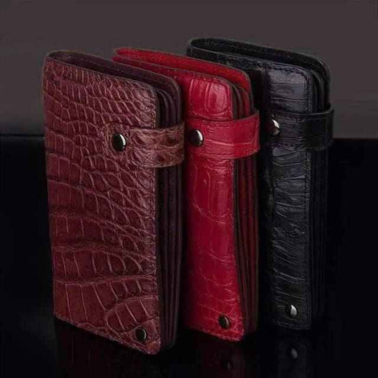 Genuine Crocodile Leather Skin Business Name Card Credit Holder ,Card Case