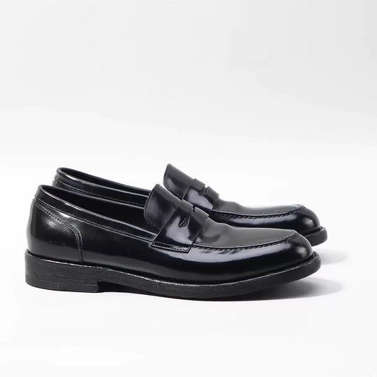 Genuine Shell Cordovan Leather Loafer Round Toe Shoes