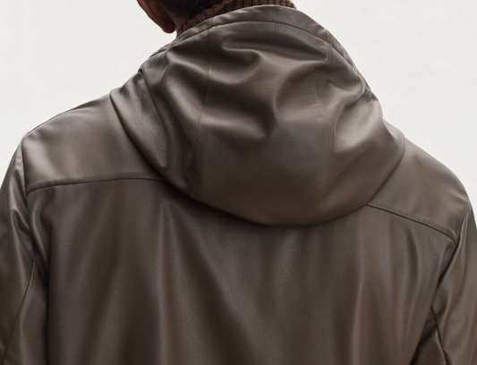 Preorder Mens Jackets , Brown Calfskin Leather Jacket