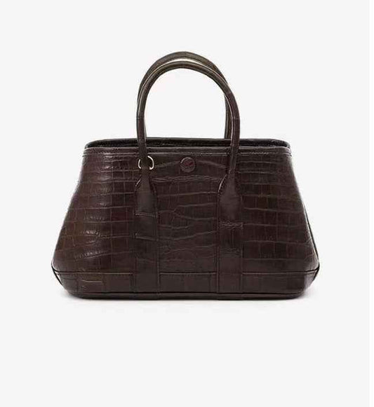 Womens Genuine Crocodile Skin Leather Cross Body Handle Bag Mini Bag