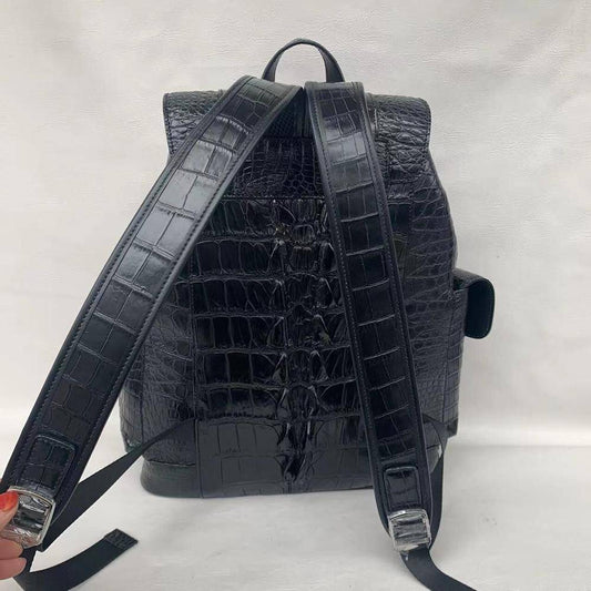 Genuine Crocodile Leather Backpack Small