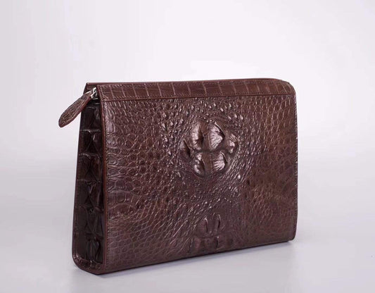 Men's Genuine Crocodile Cluthes Bags Wallets