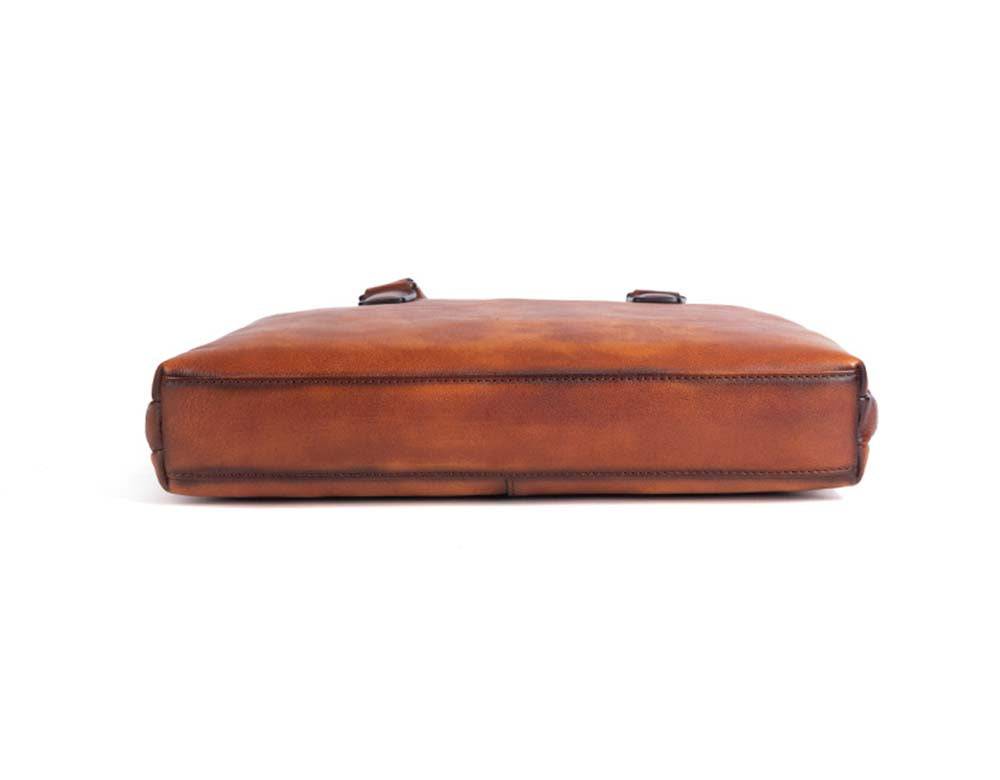 Mens Vintage Leather Buiness Briefcase Top Handle Shoulder Cross Body Bag 2860