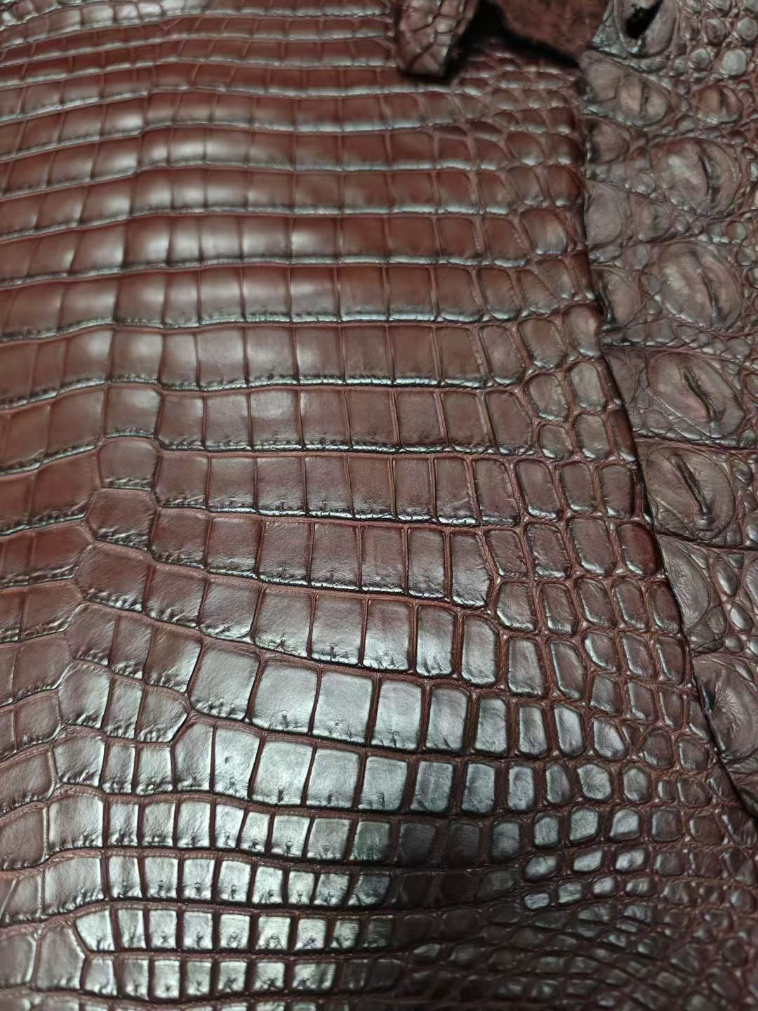Rossie Viren women's genuine crocodile skin top handle canvas bag, large size with elegant design and sturdy handle.