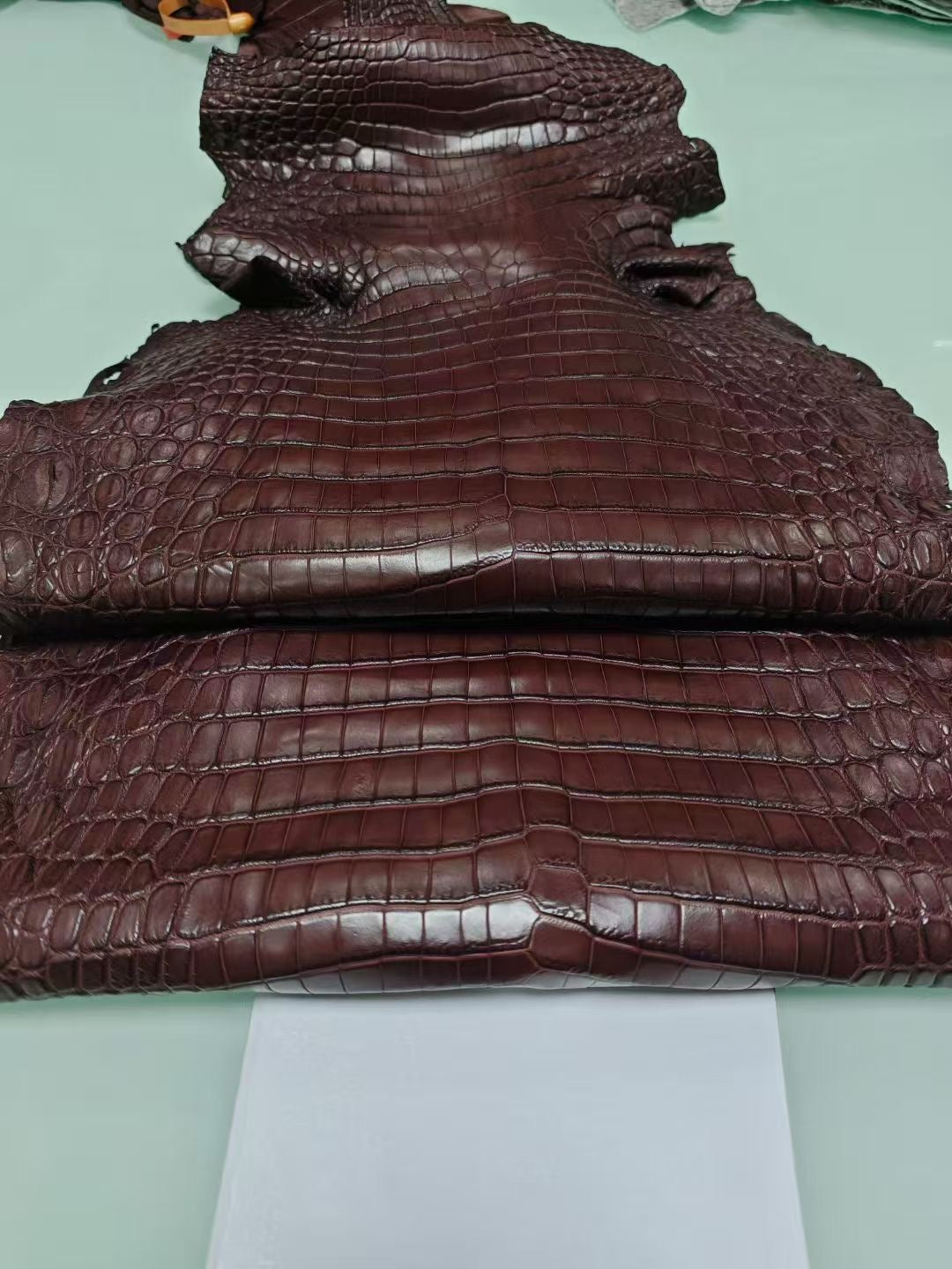 Rossie Viren women's genuine crocodile skin top handle canvas bag, large size with elegant design and sturdy handle.