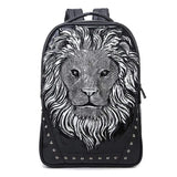3D Animal Backpack 3D Lion Head Backpack Outdoor Backpack Travel Backpack Computer Bag