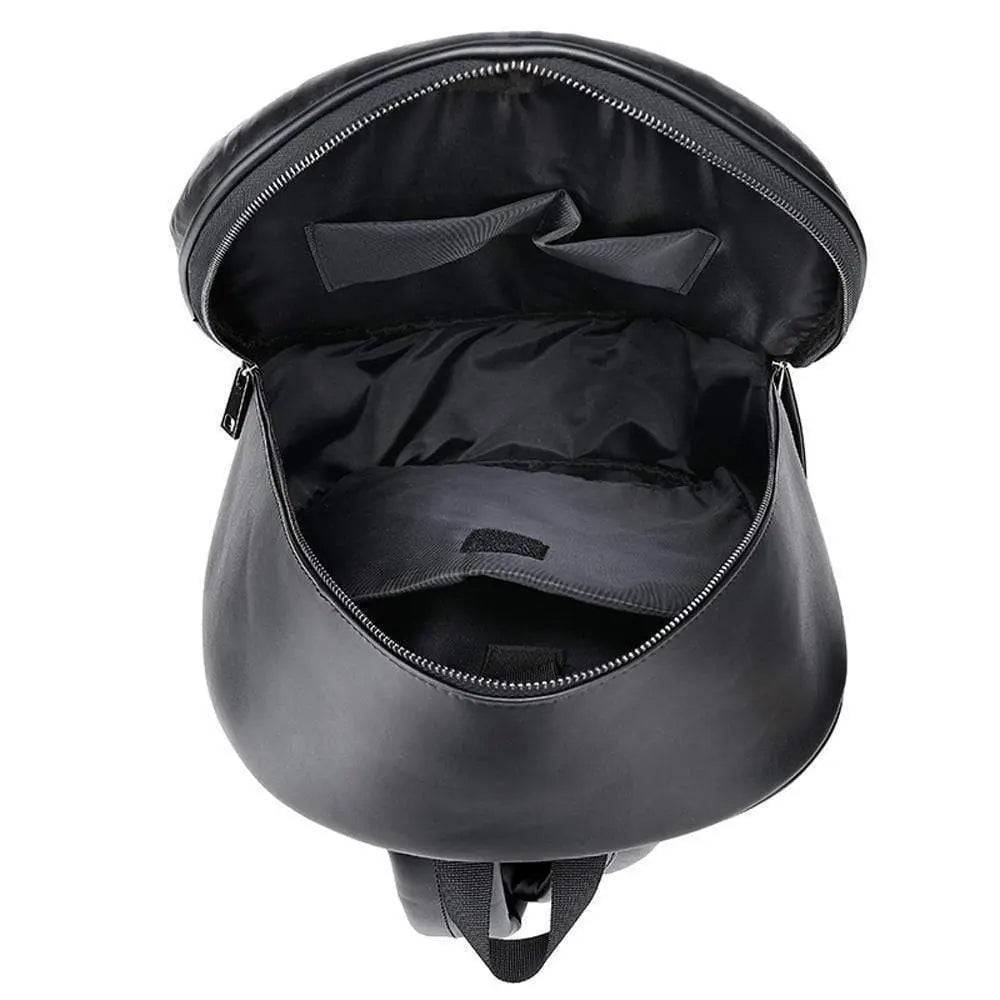 Large unisex 3D skull backpack by Rossie Viren featuring detailed Kreepsville skull design, ideal for casual or streetwear use.