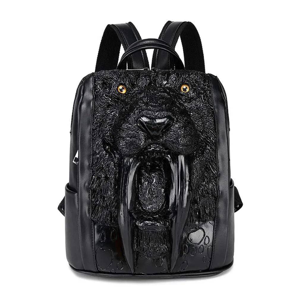 Rossie Viren 3D walrus backpack featuring zombie vampire teeth design with denture details, perfect for unique fashion statements.