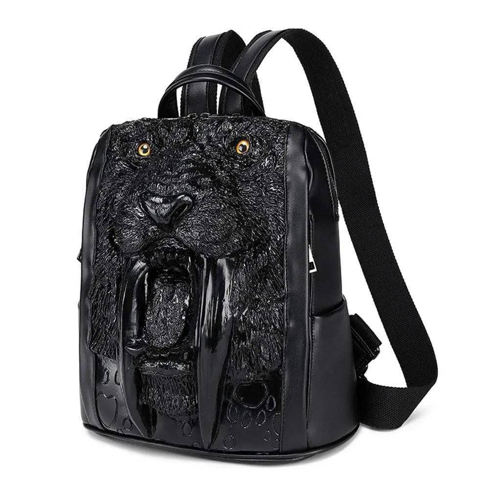 Rossie Viren 3D Walrus backpack with zombie vampire teeth design, featuring detailed 3D walrus and denture details on the bag.