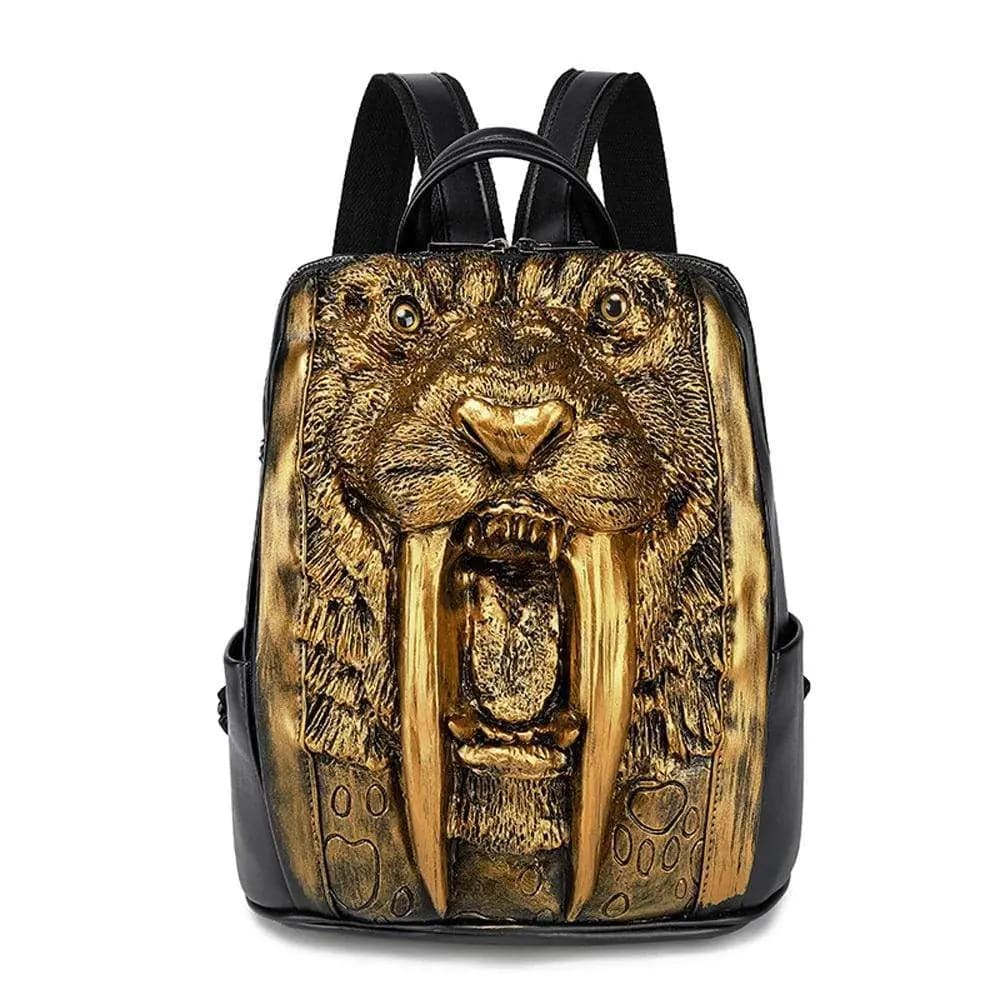 Rossie Viren 3D walrus backpack with zombie vampire teeth design, featuring detailed 3D walrus face and denture accents.
