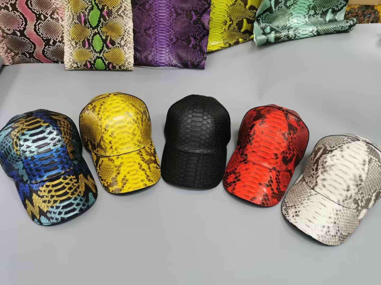 Rossie Viren Python baseball cap featuring a curved brim and adjustable strap, made of durable fabric.