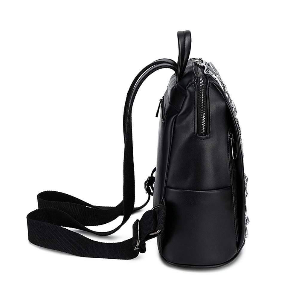 Rossie Viren 3D flying dragon waterproof backpack featuring detailed dragon design and sturdy straps for everyday use.