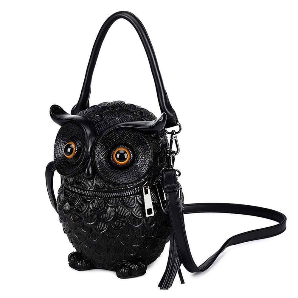 Rossie Viren 3D owl handle shoulder crossbody backpack with animal design, ideal for girls and casual use.
