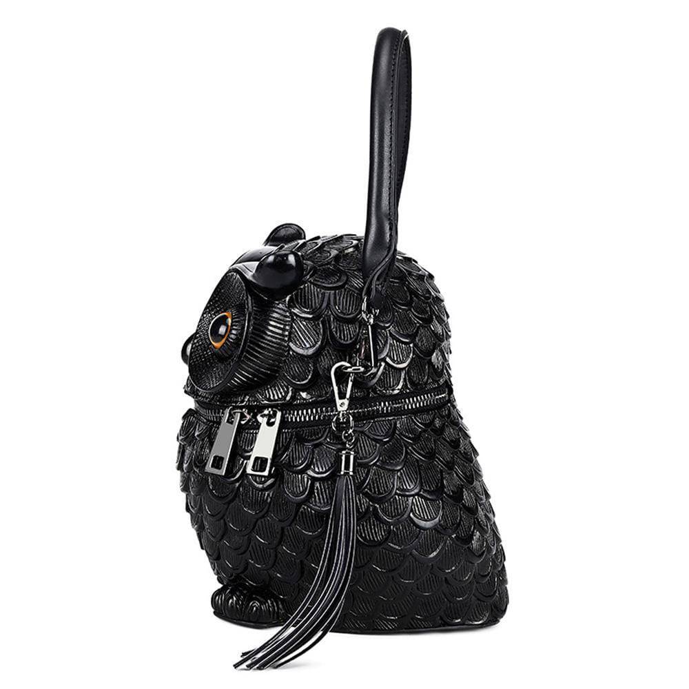 Rossie Viren 3D owl handle shoulder messenger backpack for girls, featuring a colorful owl design and adjustable shoulder strap.