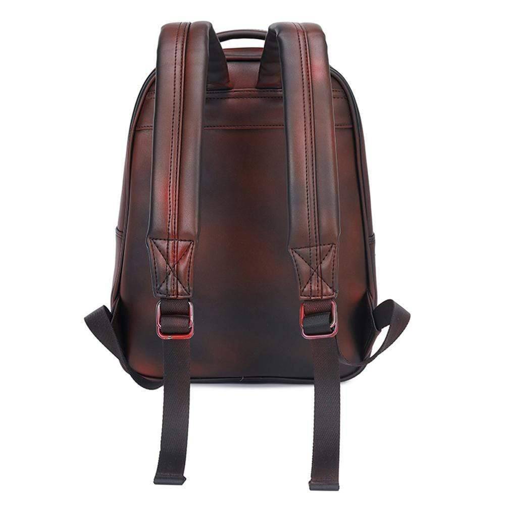 Rossie Viren 3D Sha Pei dog backpack with helmet design, studded accents, 14-inch lightweight computer rucksack for everyday use