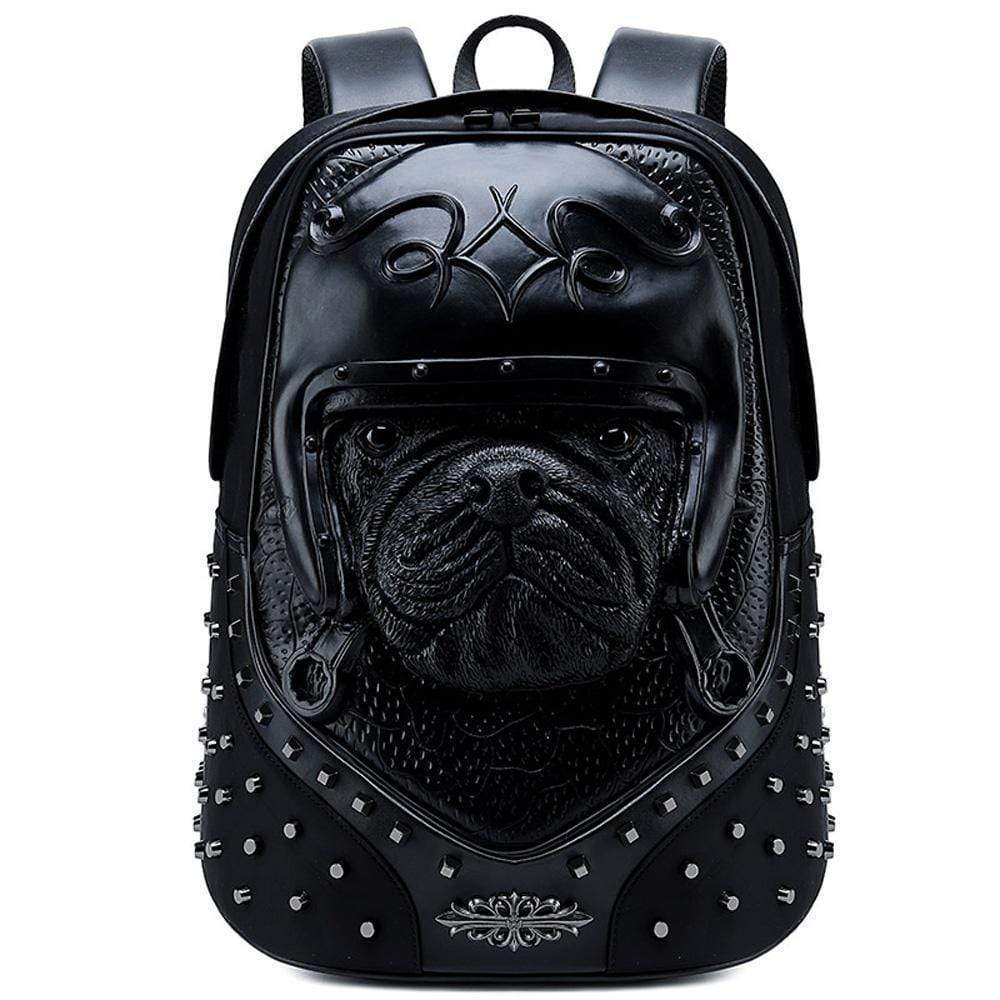 Unisex 3D backpack by Rossie Viren featuring a creative dog pattern, trendy design, perfect for school or everyday use.