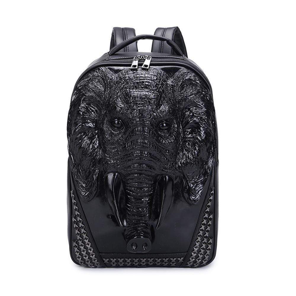 Rossie Viren 3D elephant backpack for children, featuring studded design, suitable for school and casual use.