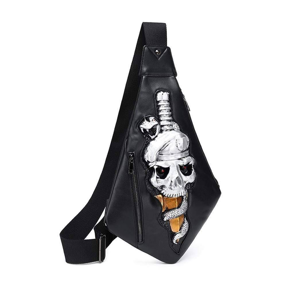 Rossie Viren 3D animal backpack elf waterproof chest sling messenger bag with adjustable strap and playful design.