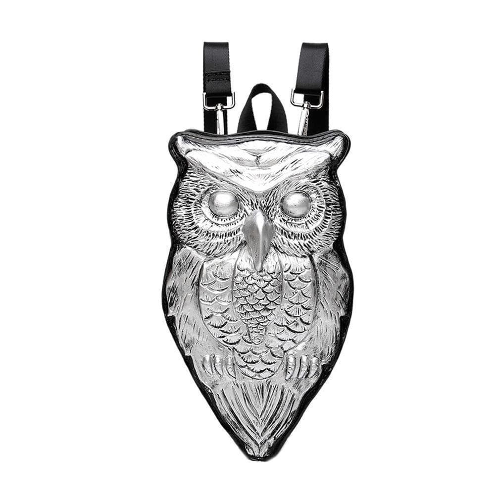 Rossie Viren 3D Owl waterproof backpack with chest strap, featuring animal design and spacious interior for everyday use.