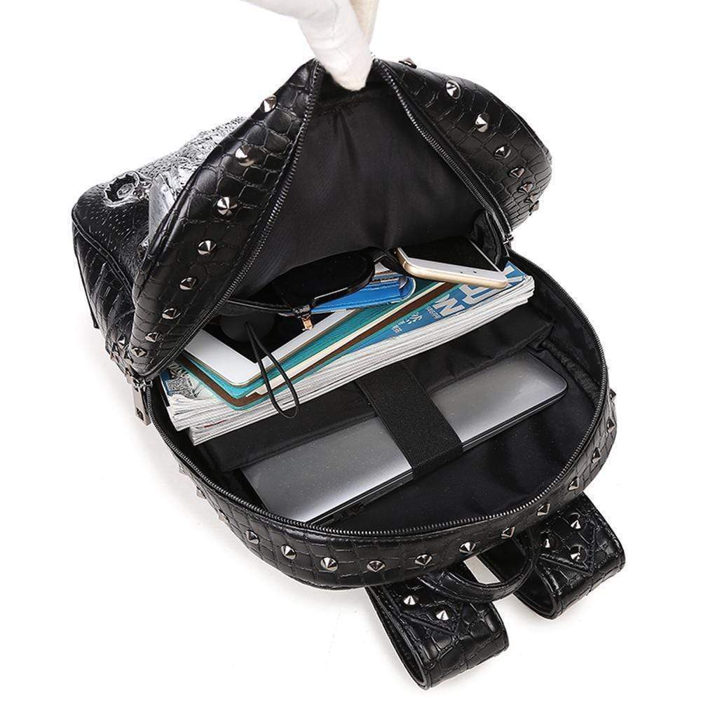 Unisex 3D dog-shaped backpack by Rossie Viren featuring colorful animal pattern, trendy design, without studs, ideal for school or casual use.