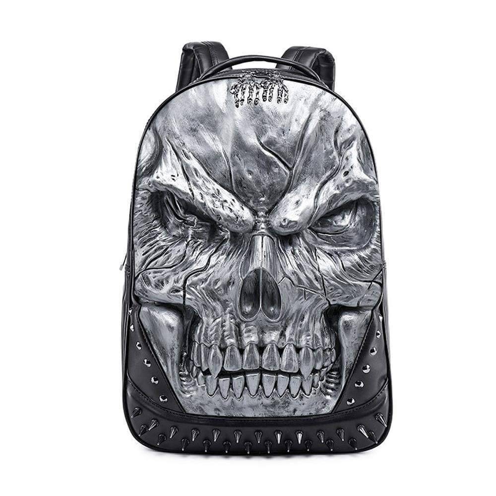3D Backpack Large Skull Face Backpack, Rivet Rucksack ,Leisure Backpack Bags