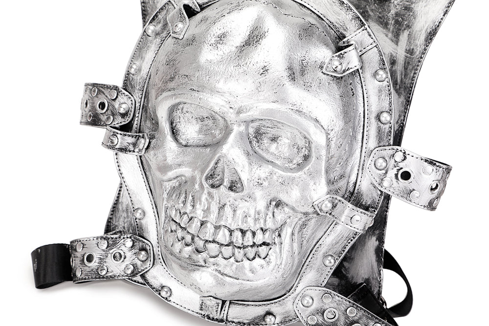 Rossie Viren 3D Bags fashion skull backpack featuring a bold skull design and adjustable straps, perfect for casual use.