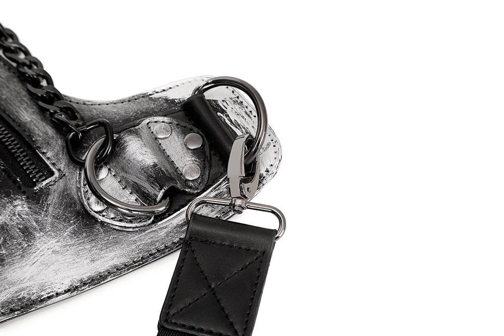 Fashion skull backpack by Rossie Viren featuring a 3D smiling skull design, perfect for women to carry in style.