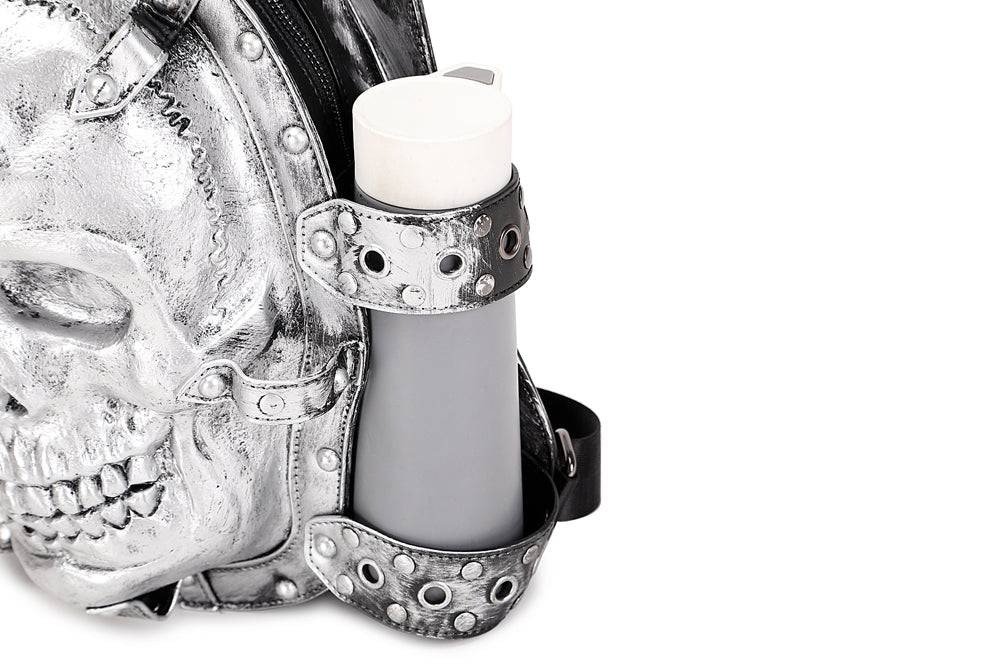 Rossie Viren 3D Skull Backpack for women featuring a smiling skull design, stylish and functional for everyday use.