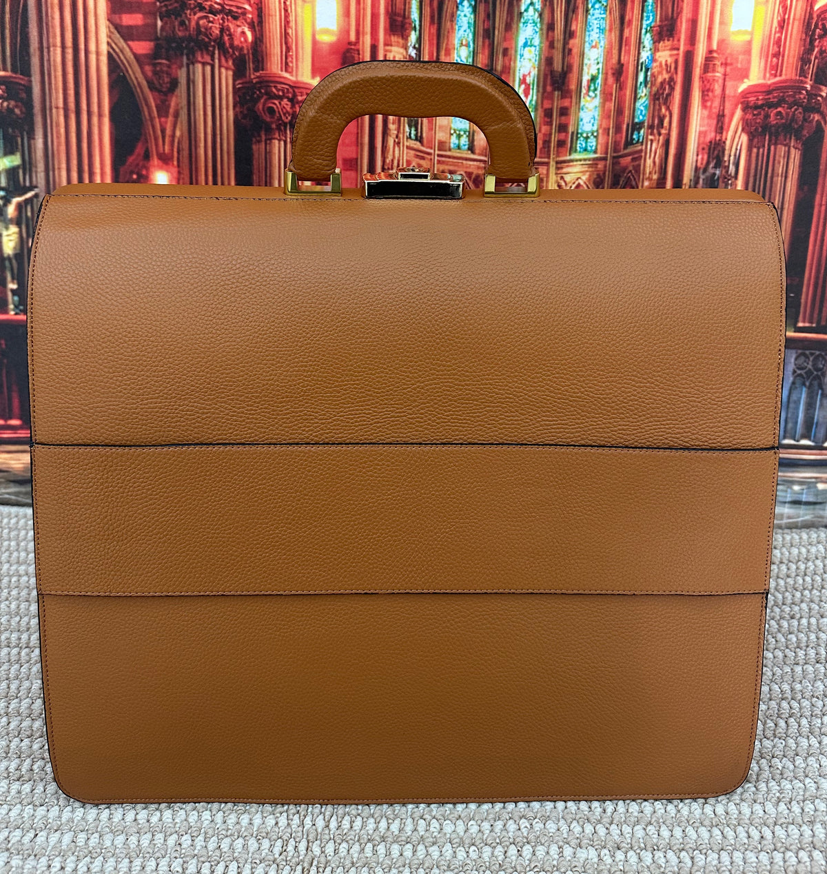 Leather Briefcase For Men , Large Leather Laptop Lawyer Briefcase