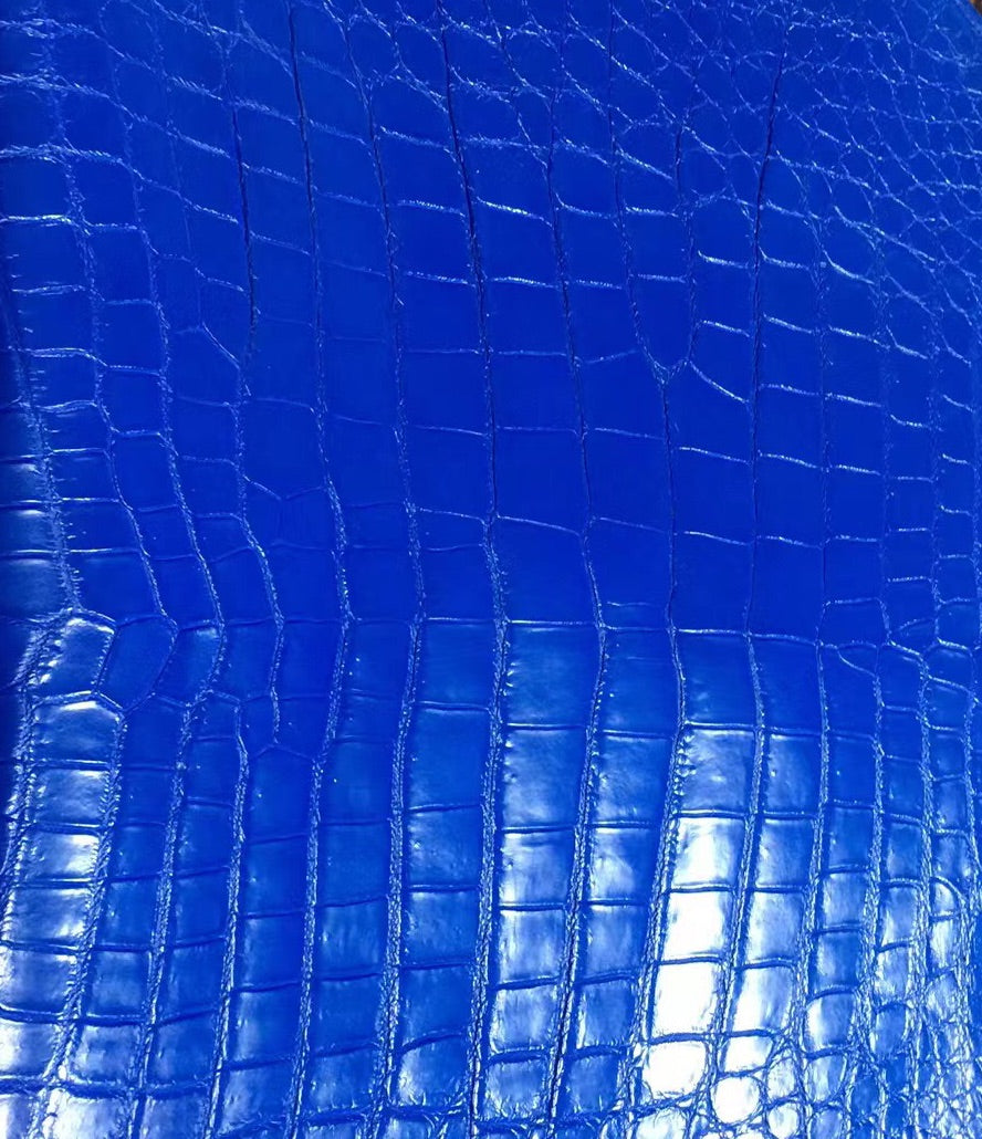 Genuine crocodile leather Rossie Viren handbag with lish and collar design, showcasing luxurious crocodile texture and craftsmanship.