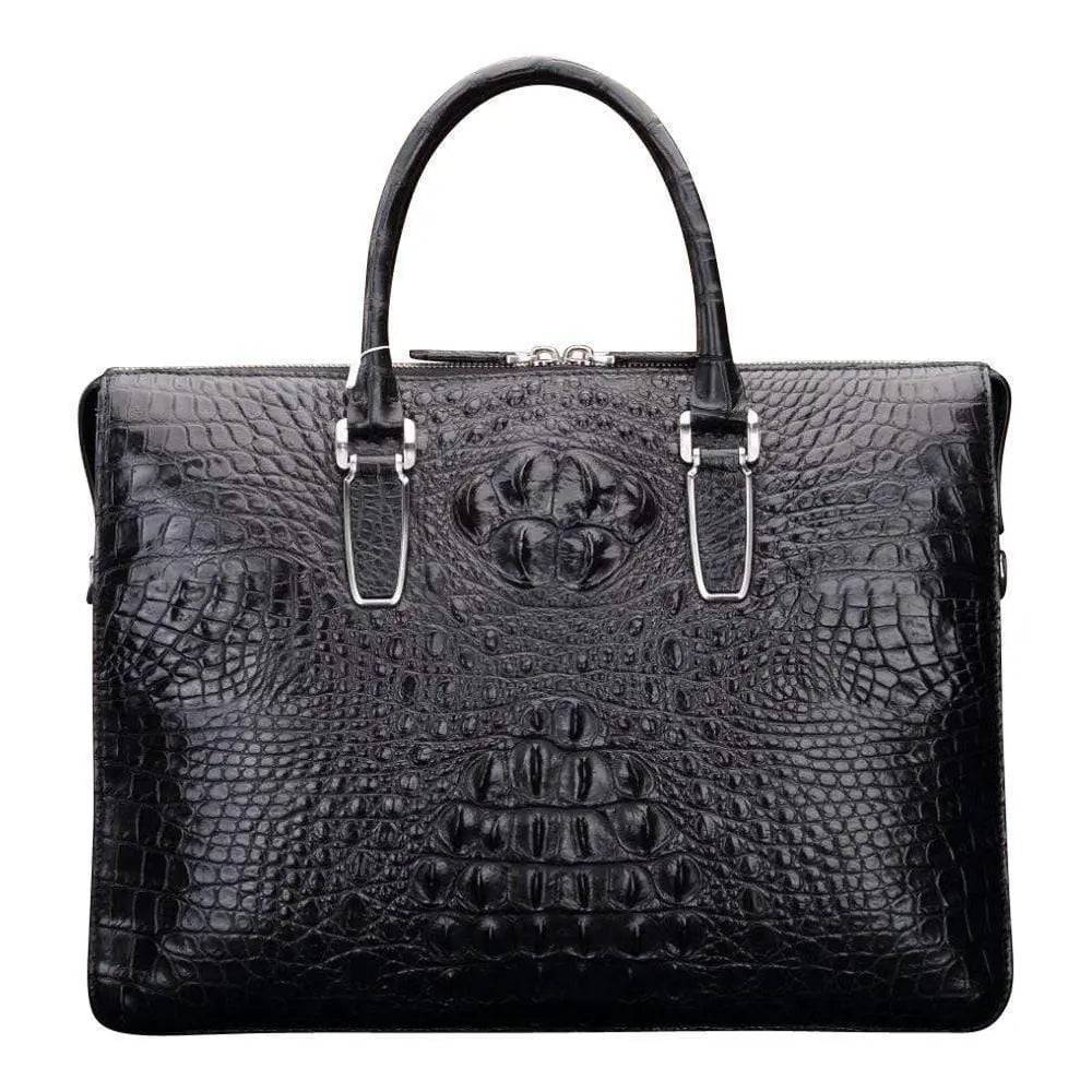 Crocodile Leather Briefcase For Men | Rossieviren