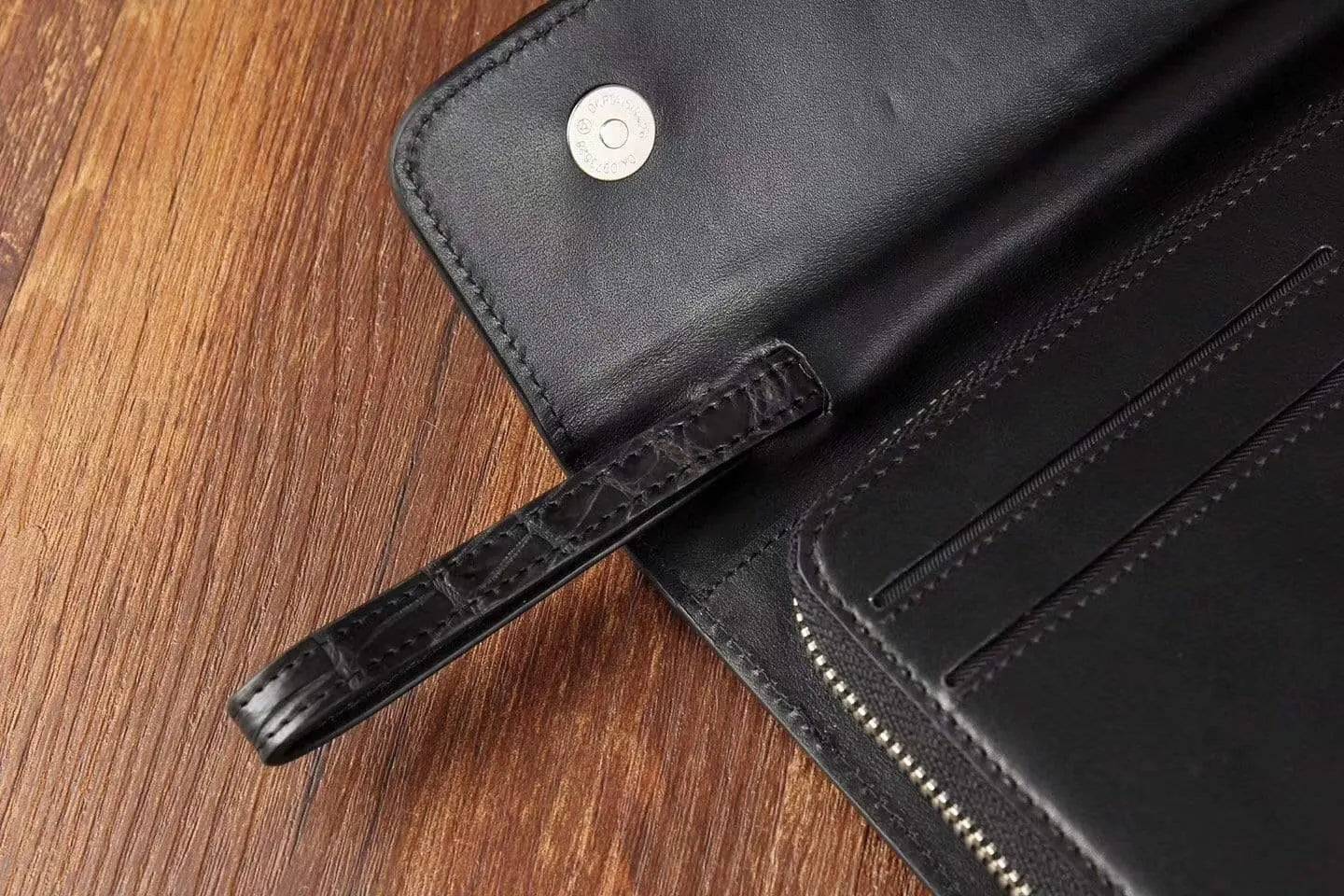 Crocodile Skin  Leather   Trifold   Wallet For Men