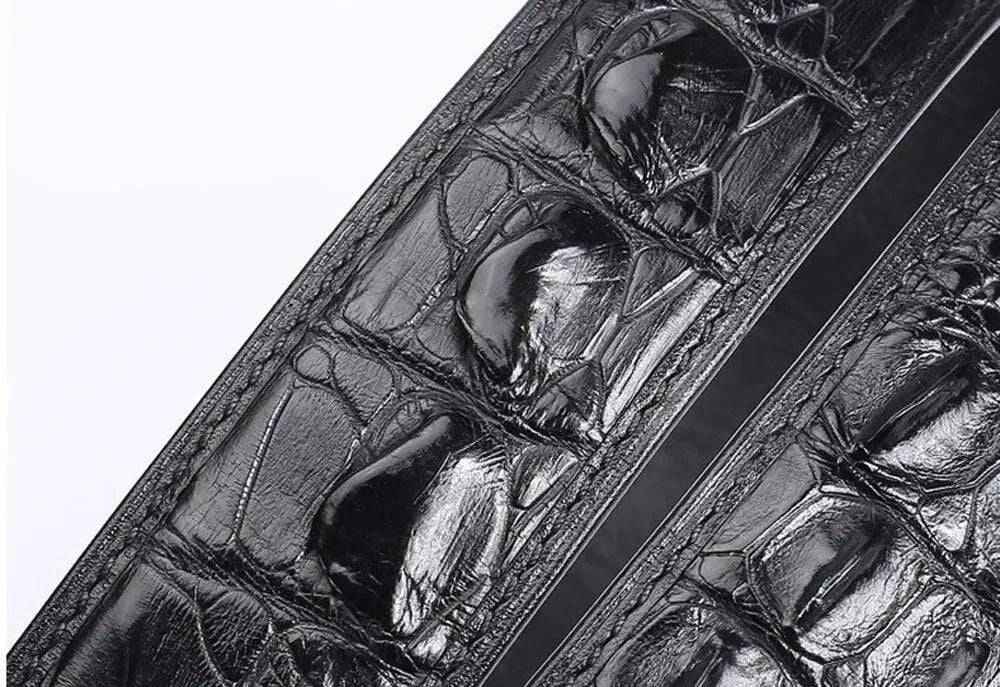 Crocodile Skin Bone Leather Waist Belt Without Buckle