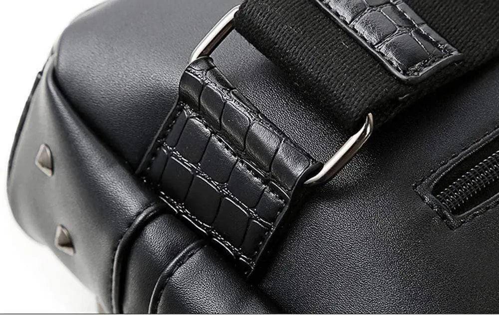 Fashion 3D Punk Rivets  Backpack  Travelling Rucksack  Computer Bag Without  Hat