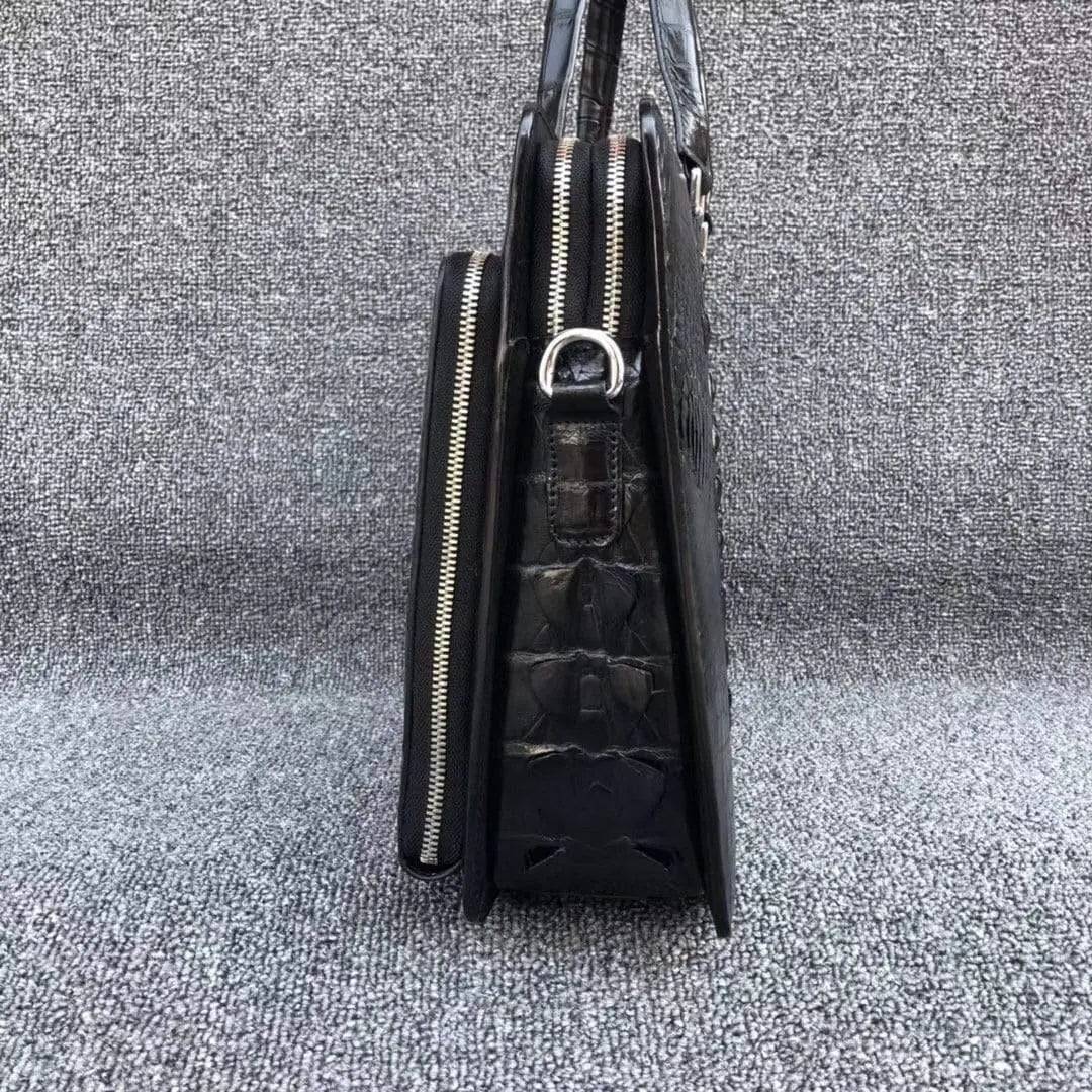 Genuine  crocodile Leather Business  Laptop Briefcase