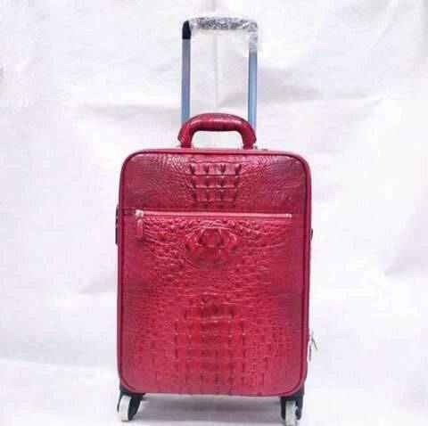 Genuine Crocodile  Luxury Luggage / Roller Bag