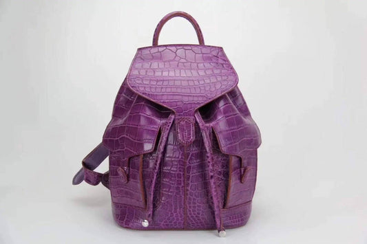 Preorder Genuine Crocodile Belly Leather Backpack