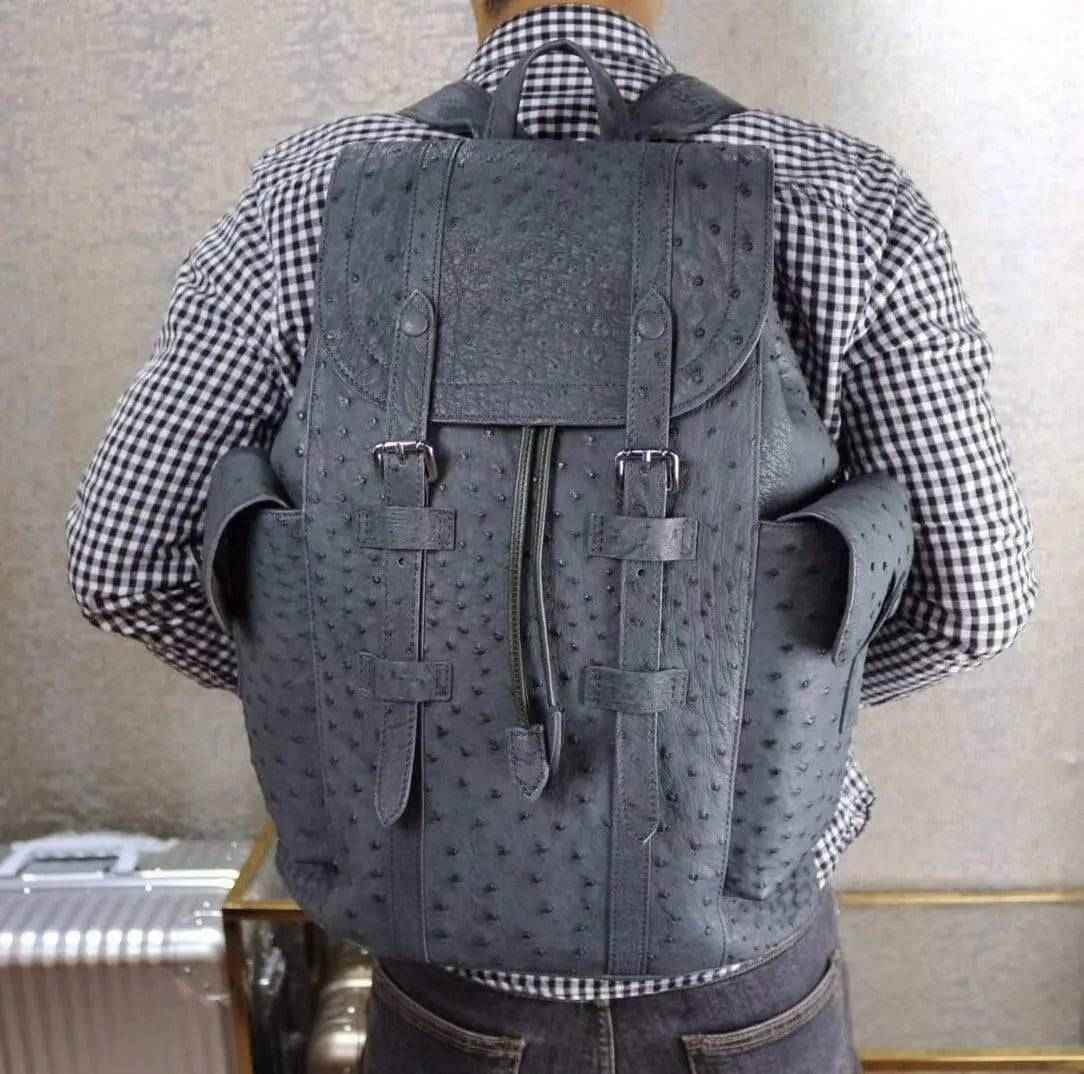 Genuine Ostrich Leather Backpack