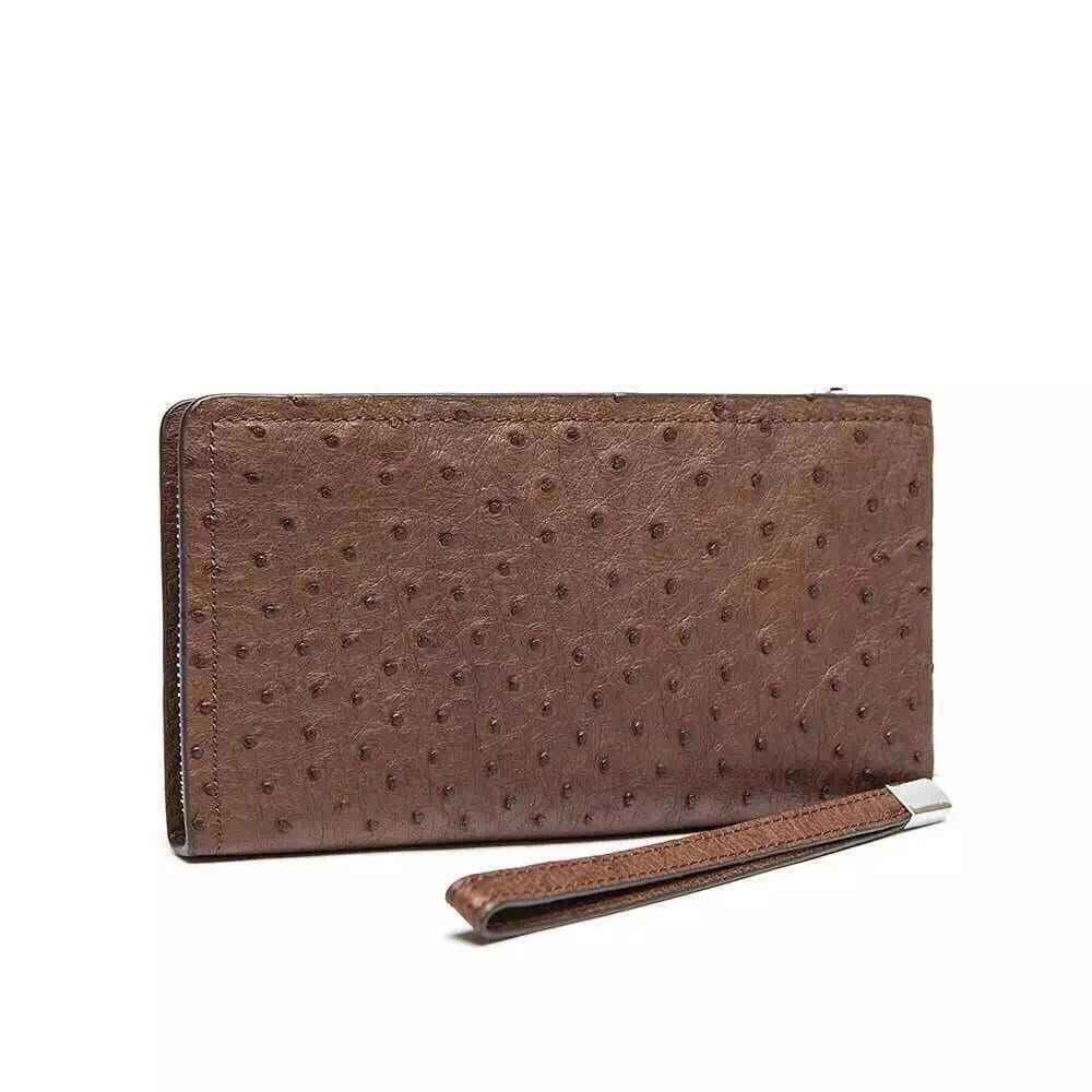 Genuine Ostrich Leather Clutch