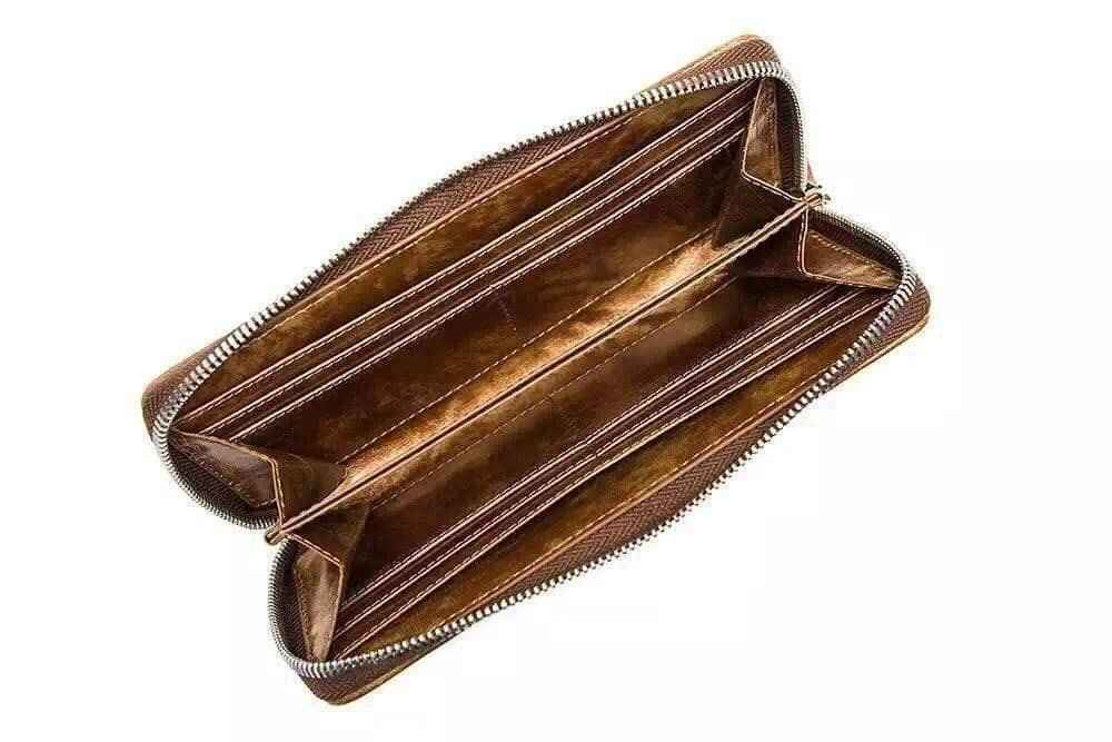 Genuine Python Leather Large Zip Around  Wallet For Women