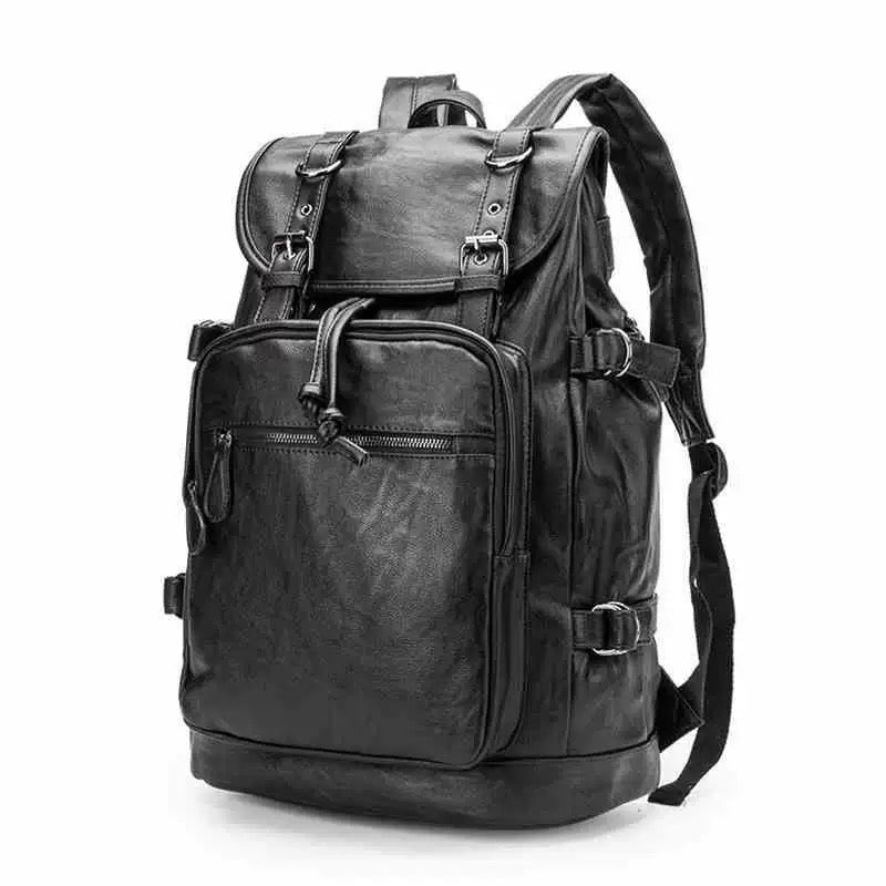 Leather backpack