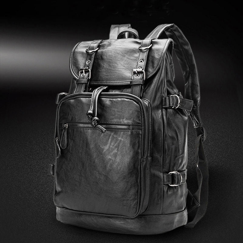 Leather backpack