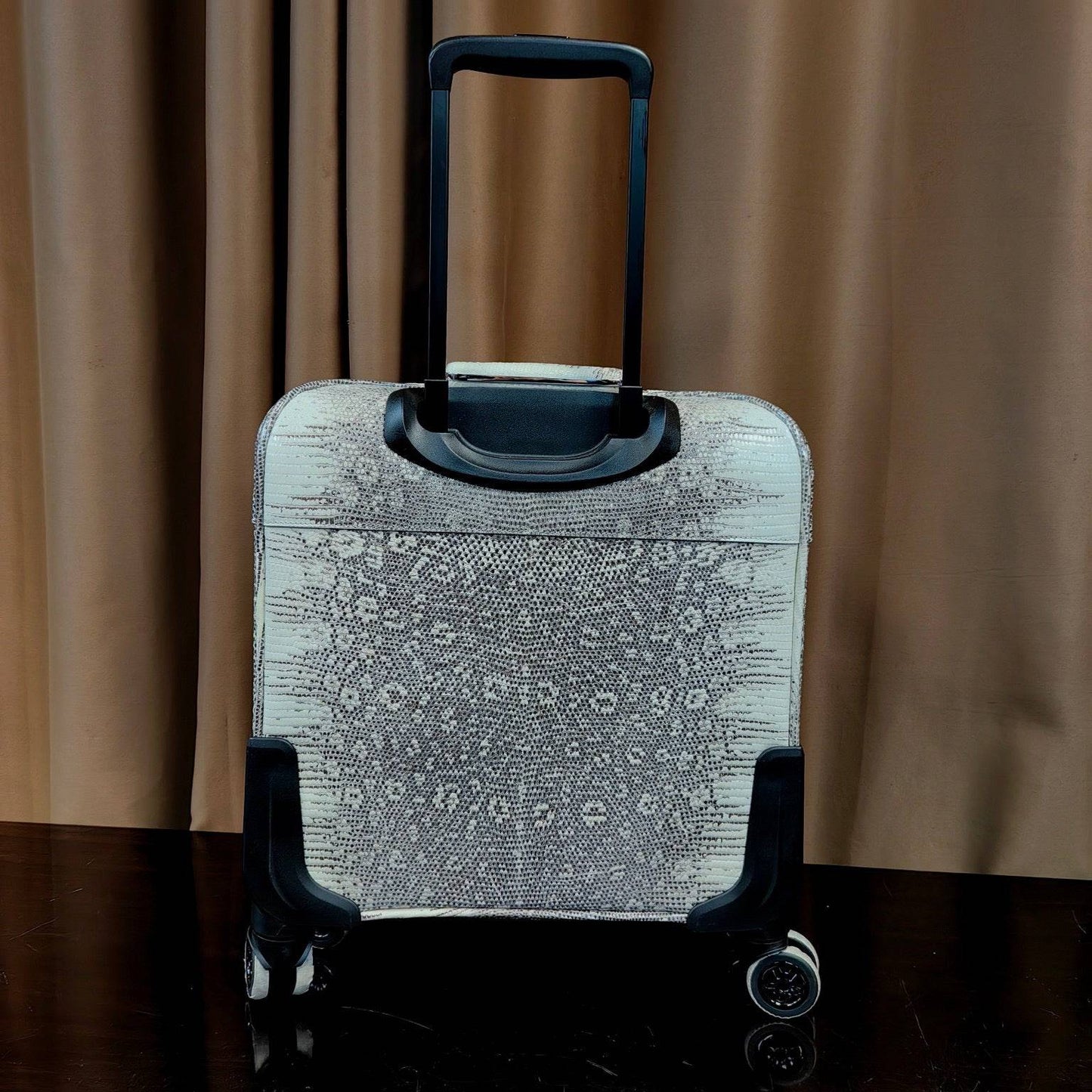 Real Lizard Leather 15-Inch Underseater Carry-On Luggage