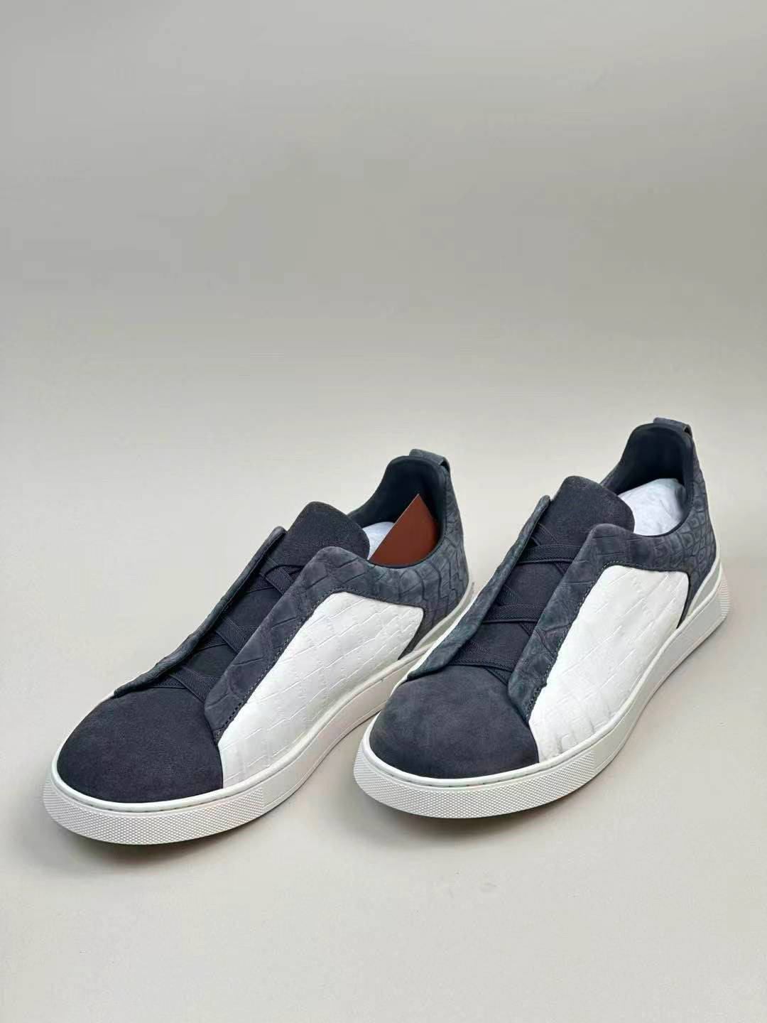 Crocodile Shoes, Men's Multi-Leathe Business Slip-On Loafer Flat Shoes