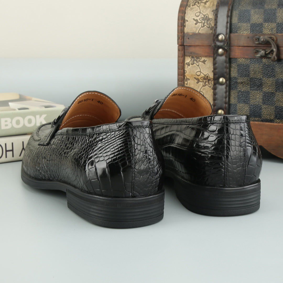 Crocodile Shoes Mens Crocodile Leather Casual Loafer Drive Shoes