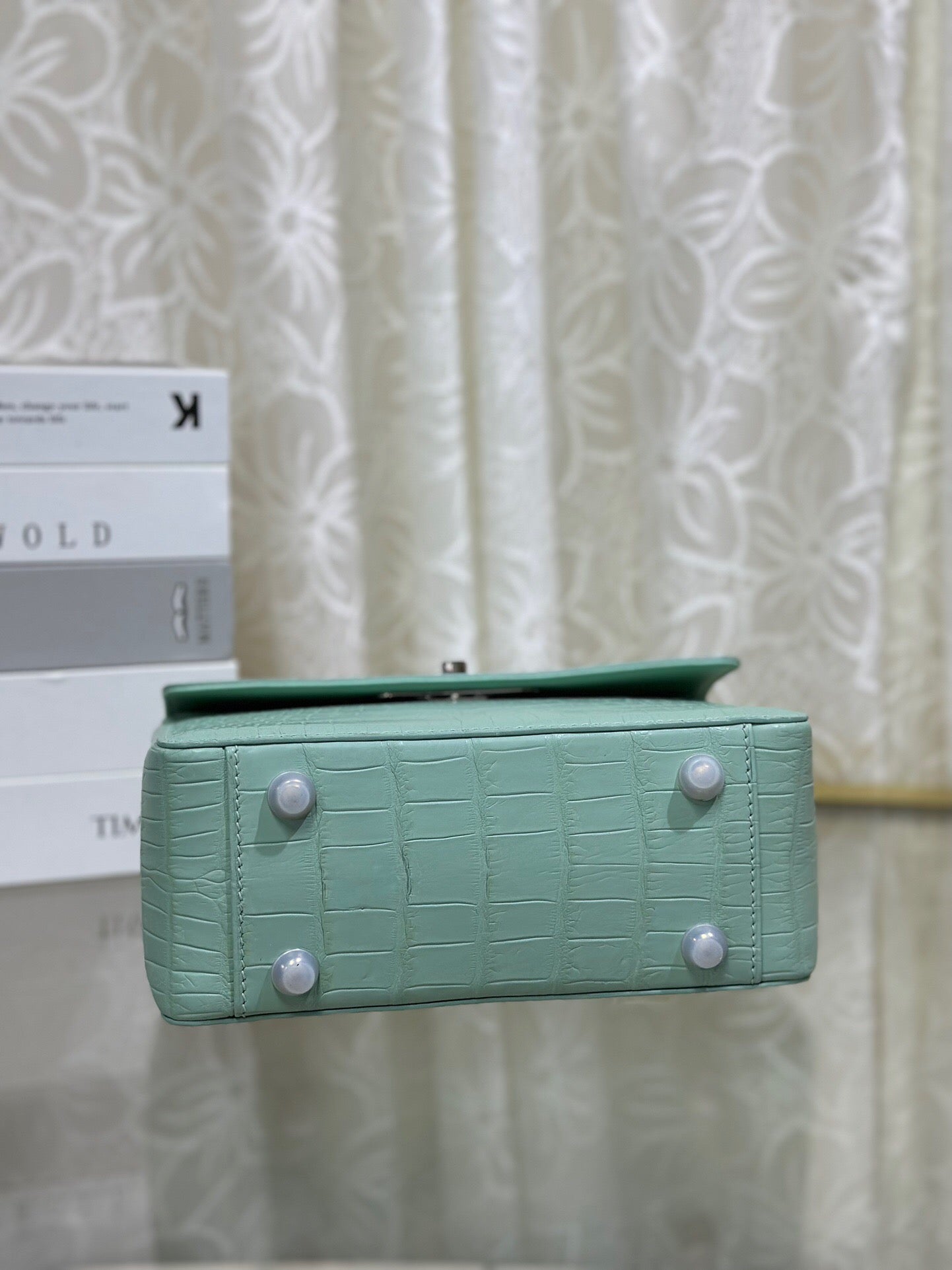 Crocodile Leather Handle Bag ,Women's Crocodile Leather Cross Body Bag