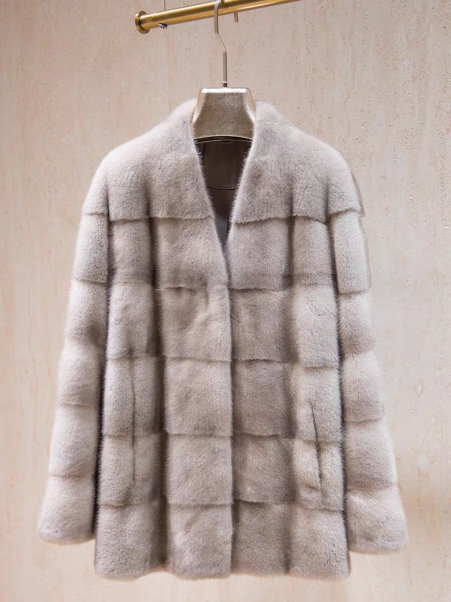 Women's Real Mink Fur Coat