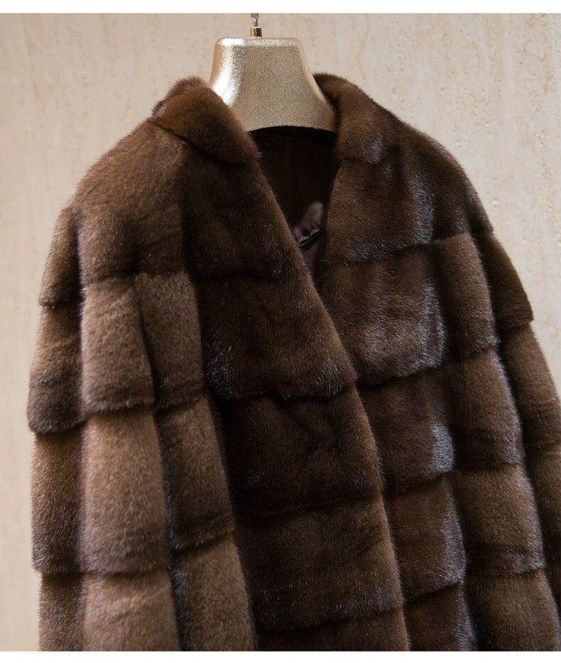 Women's Real Mink Fur Coat