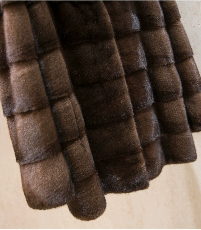 Women's Real Mink Fur Coat
